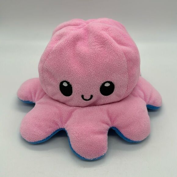 Tee Turtle Octopus Happy and Mad Reversible Plush - Picture 1 of 6